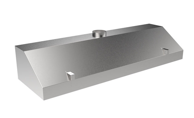stainless steel canopy hood with exhaust duct